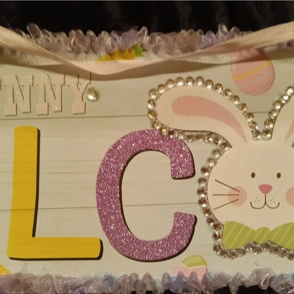 EASTER Hand Embellished Easter Door Hanger 18.5